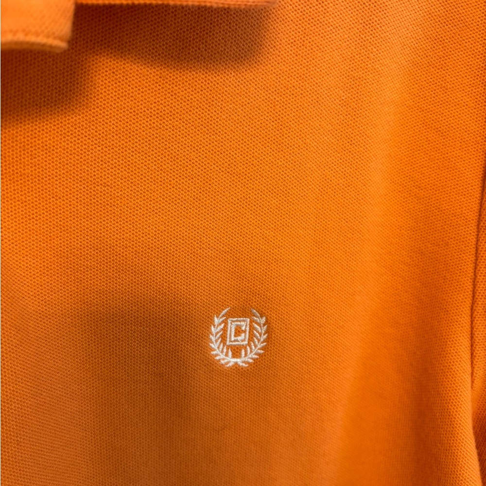 Chaps Men's Polo Shirt in Vibrant Orange. Large - Picture 3 of 13